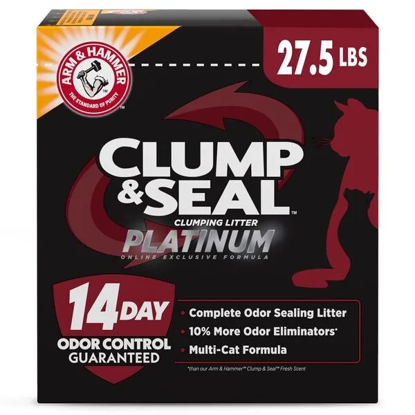 Best Cat Litter for Odor Control: Arm and Hammer Clump and Seal Platinum