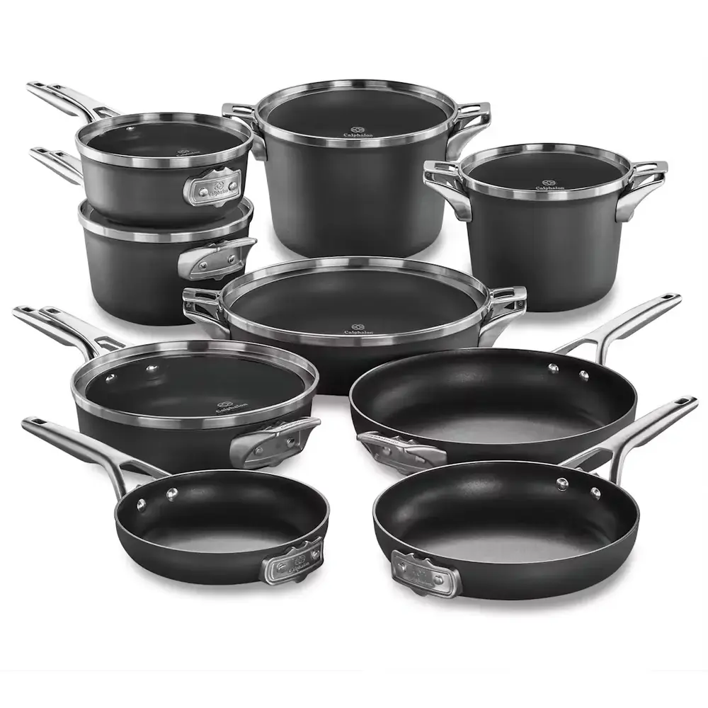 Calphalon Premier Space Saving Hard-Anodized 15-Piece Set