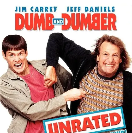 Dumb and Dumber movie poster with Jim Carrey and Jeff Daniels