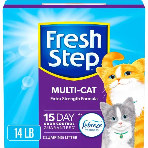 Best Cat Litter for Multiple Cats: Fresh Step Multi Cat with Febreze