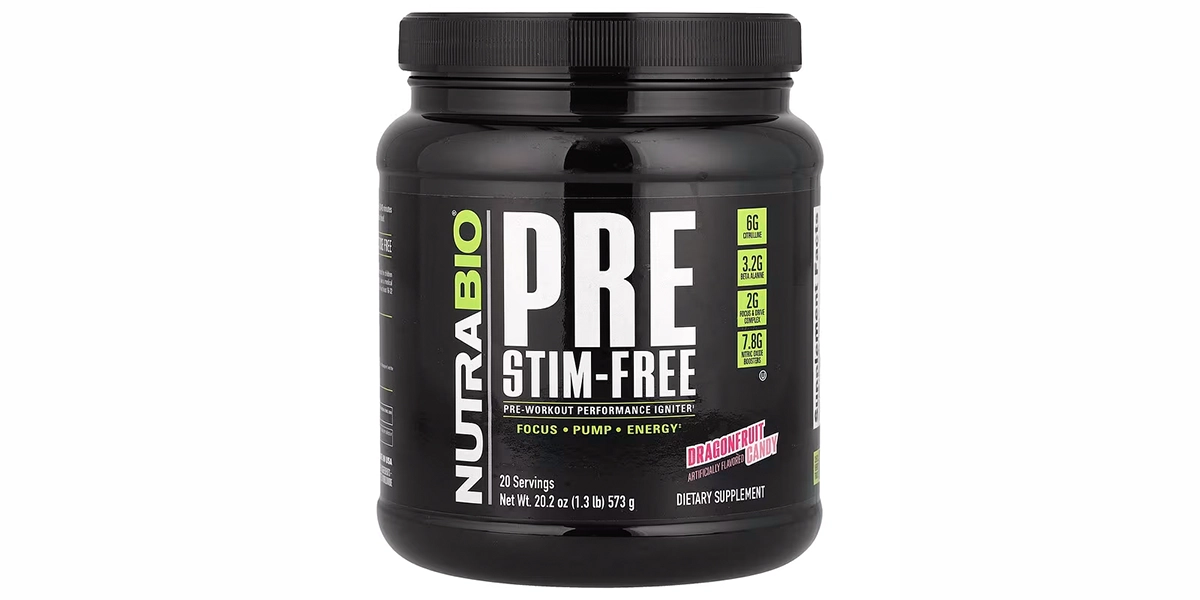 NutraBio Stim-Free Pre-Workout