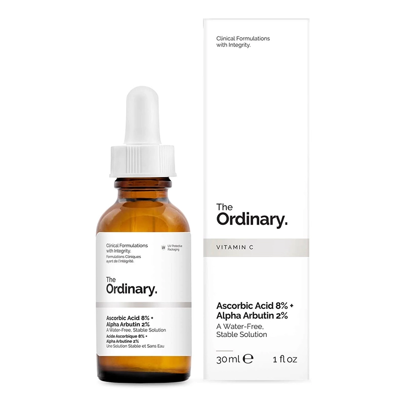 Best Affordable Vitamin C Serum: The Ordinary Ascorbic Acid 8% + Alpha Arbutin 2%