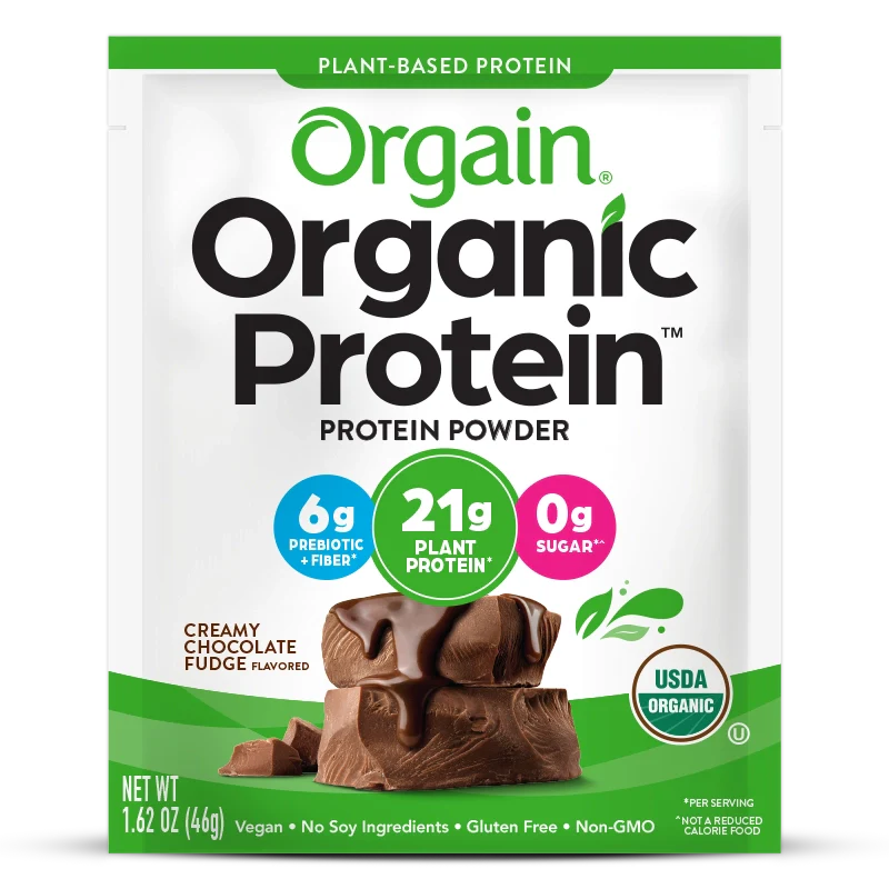 Orgain plant protein container