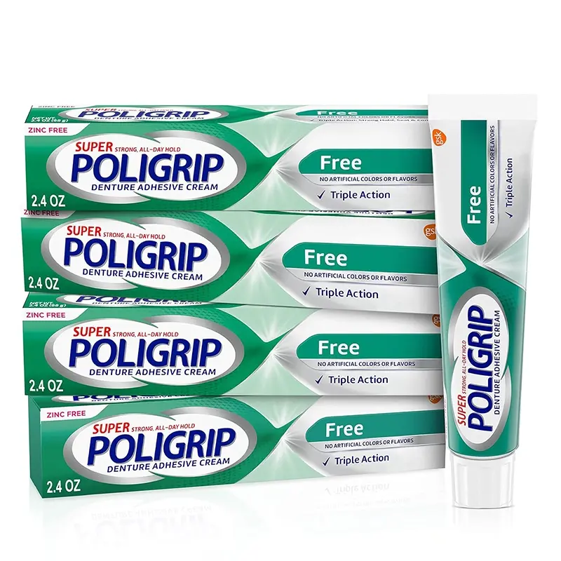 Super Poligrip Free Denture Adhesive Cream